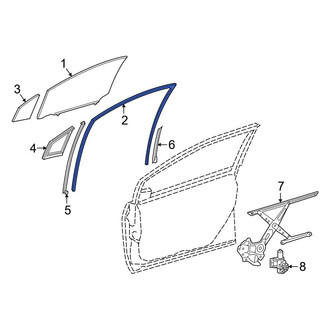 Toyota OE - Rear Left Window Channel