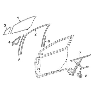 Toyota OE - Front Door - Glass & Hardware