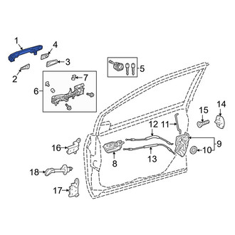 Toyota OE - Front Left Outer Exterior Door Handle