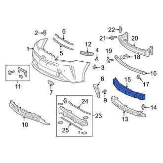 Toyota OE - Front Upper Bumper Impact Absorber