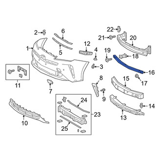 Toyota OE - Front Lower Bumper Impact Bar
