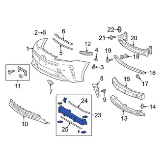 Toyota OE - Front Radiator Shutter Assembly