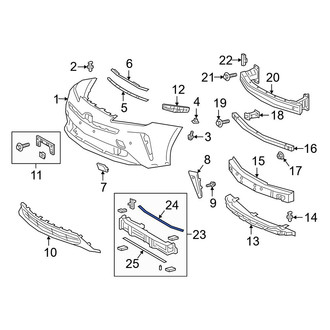 Toyota OE - Front Upper Radiator Shutter Seal