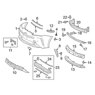 Toyota OE - Upper Bumper Cover Nut