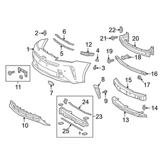 Toyota OE - Front Bumper & Grille - Bumper & Components