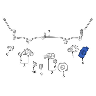 Toyota OE - Front Left Outer Parking Aid Sensor Housing