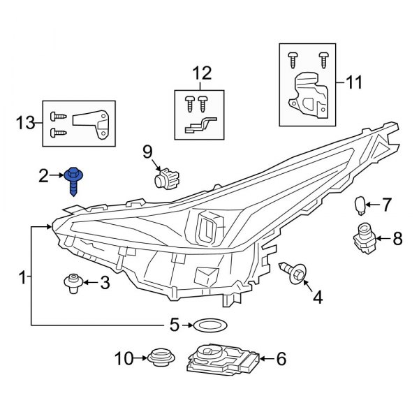 Headlight Mounting Bolt