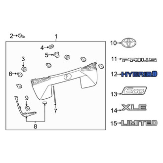 Toyota OE - Rear Hatch Emblem