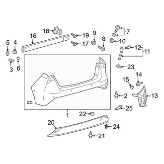 Toyota OE - Rear Tow Eye Cap