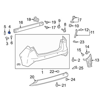 Toyota OE - Rear Bumper Cover Insulator