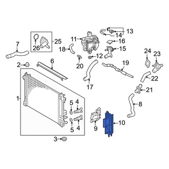 Toyota OE - Front Right Lower Radiator Support Air Duct