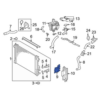 Toyota OE - Front Right Radiator Air Seal