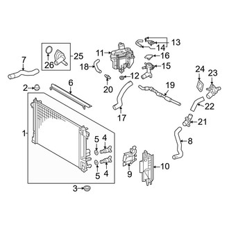 Toyota OE - Cooling - Radiator & Components