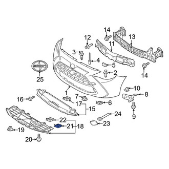 Toyota OE - Bumper Splash Shield Nut