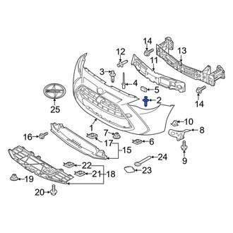 Toyota OE - Bumper Cover Retainer