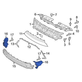 Toyota OE - Front Left Grille Molding