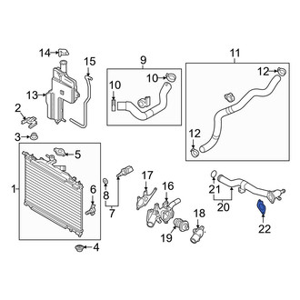 Toyota OE - Engine Water Pump Outlet Pipe Gasket