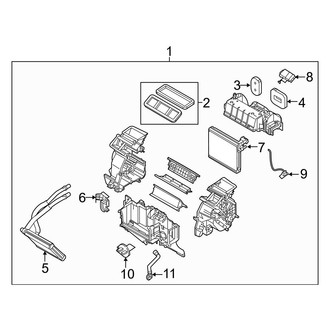 Toyota OE - Air Conditioner & Heater - Evaporator & Heater Components