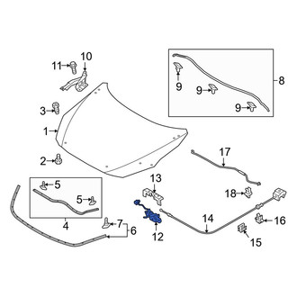 Toyota OE - Front Hood Latch