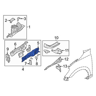 Toyota OE - Front Left Outer Frame Side Member