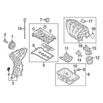 Toyota OE - Rear Engine Crankshaft Seal