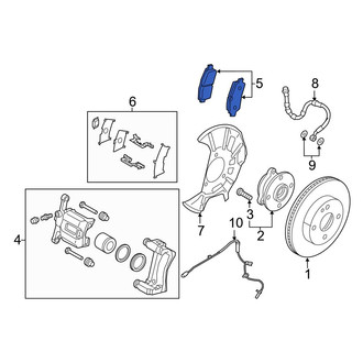 Toyota OE - Front Disc Brake Pad Set