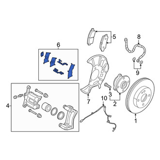Toyota OE - Front Disc Brake Pad Set
