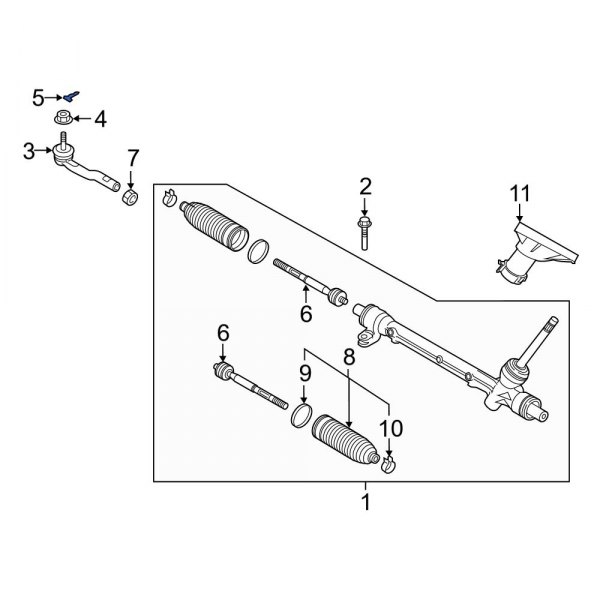 Steering Tie Rod End Cotter Pin