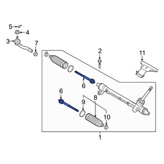 Toyota OE - Inner Steering Tie Rod End