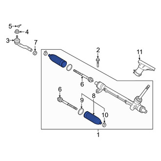 Toyota OE - Rack and Pinion Bellows