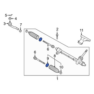Toyota OE - Inner Rack and Pinion Bellows Clamp