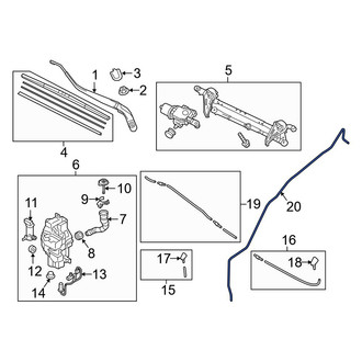 Toyota OE - Front Lower Windshield Washer Hose