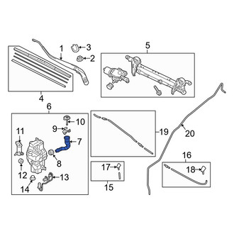 Toyota OE - Front Washer Fluid Reservoir Filler Pipe