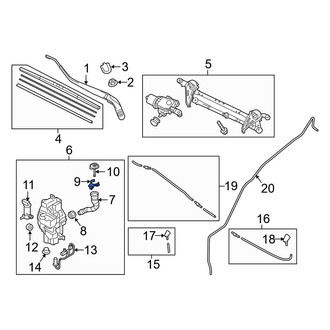 Toyota OE - Washer Fluid Reservoir Filler Pipe Bracket