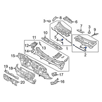 Toyota OE - Front Right Windshield Washer Nozzle