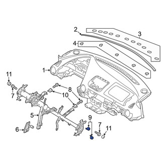 Toyota OE - Outer Instrument Panel Crossmember Spacer