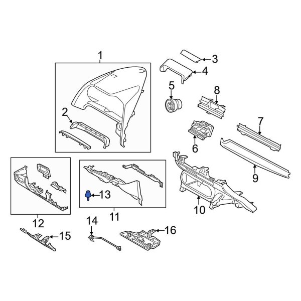 Instrument Panel Trim Panel Insulator