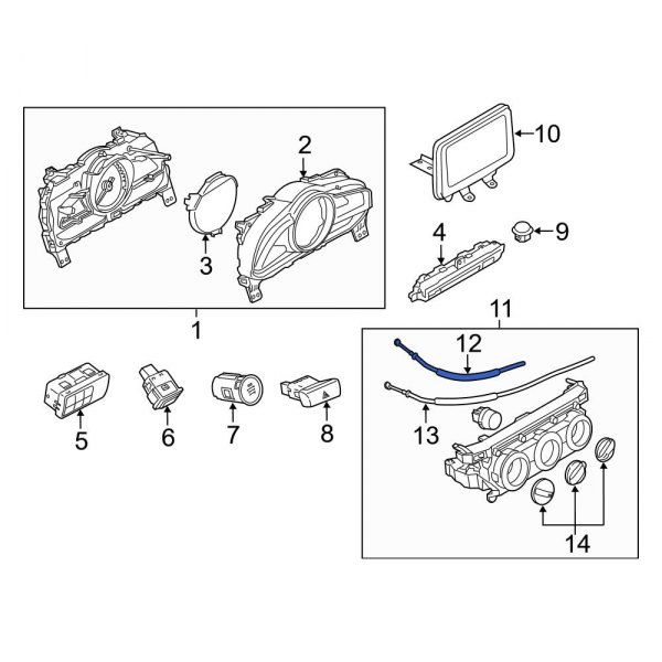 HVAC Blower Control Cable