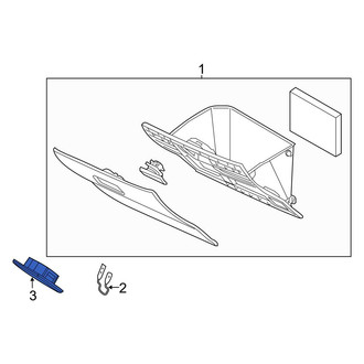 Toyota OE - Front Glove Box Door Cover