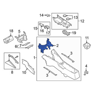 Toyota OE - Front Console Bracket