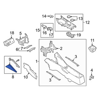 Toyota OE - Left Console Trim Panel