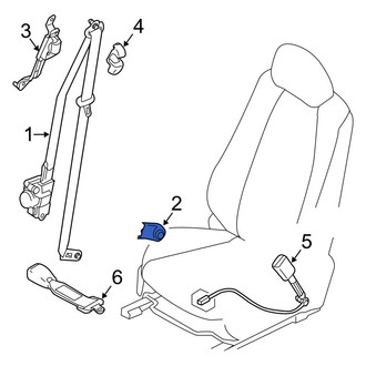 Toyota OE - Front Seat Belt Anchor Plate Cover