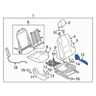 Toyota OE - Front Right Inner Seat Trim Panel