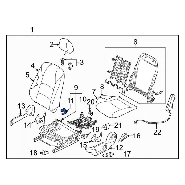 Seat Track Position Sensor