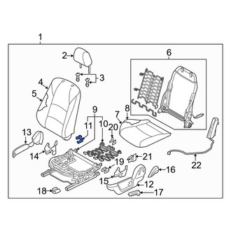 Toyota OE - Front Left Seat Track Position Sensor