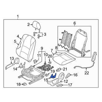 Toyota OE - Front Left Outer Seat Back Recliner Adjustment Mechanism Cover