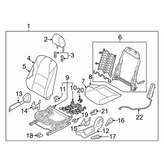 Toyota OE - Front Left Inner Seat Track Cover
