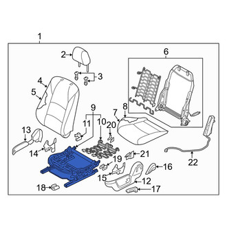 Toyota OE - Front Left Seat Track