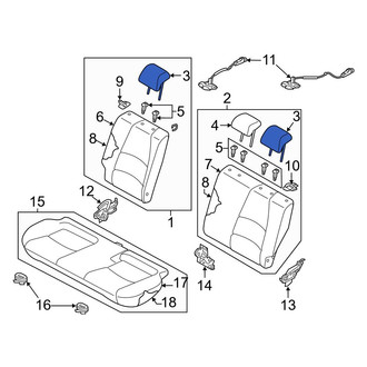 Toyota OE - Front Left Headrest