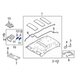Toyota OE - Right Map Light Lens